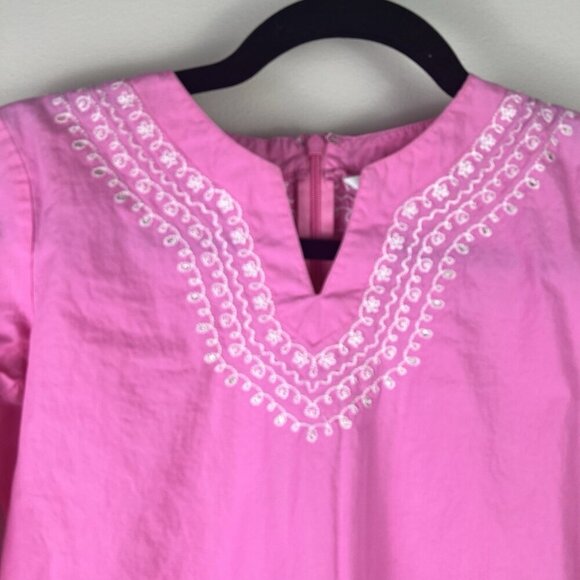 Lilly Pulitzer Girls Kids Pink Embroidered Tunic Top Shirt Spring Easter Girly - Picture 2 of 7